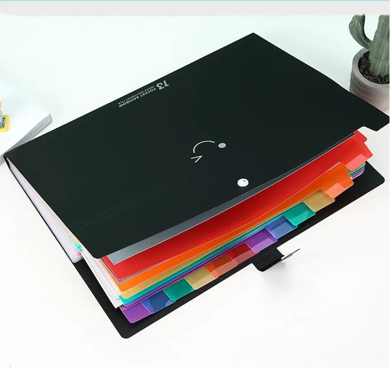 New 13 Into File Folder Multi-Page Classification A4 PP File Holder Storage Bag Portfolio Office Learn