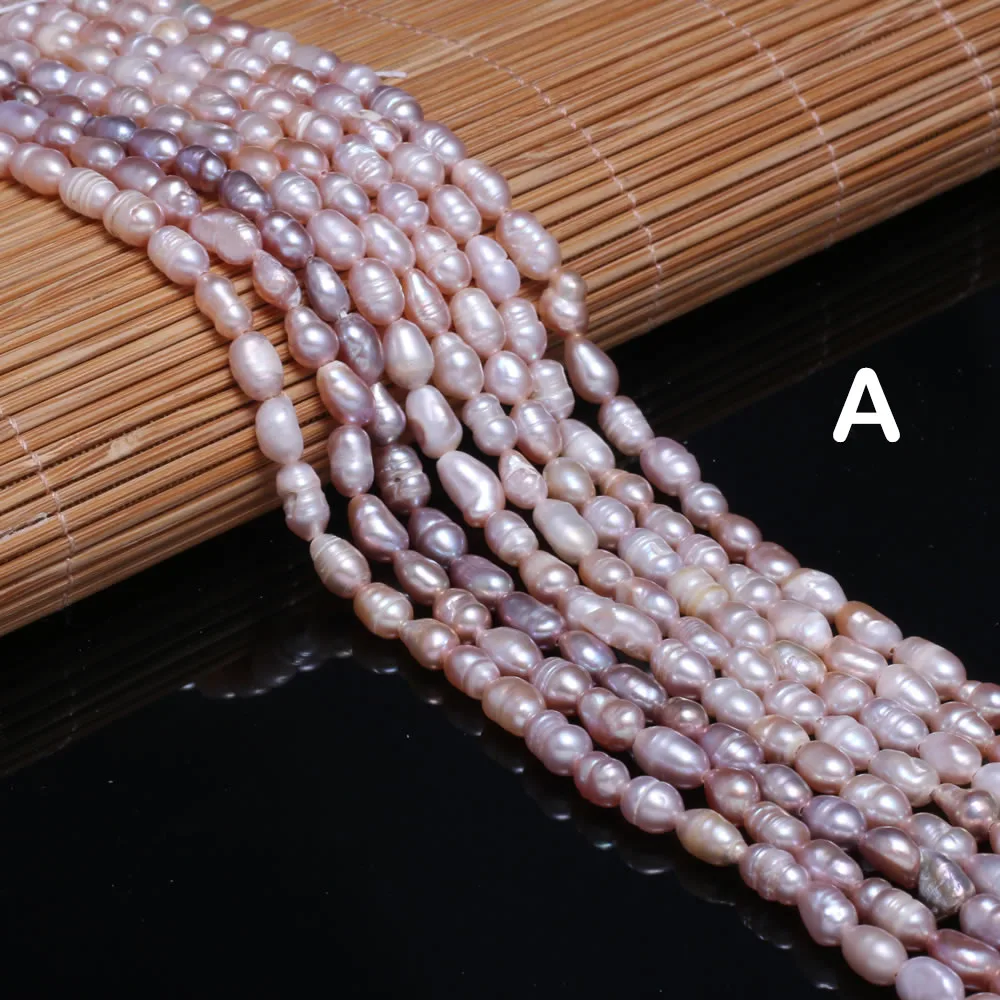 5-6mm Natural Freshwater Pearl Beads Irregular Cultured Pearls Loose Spacer Beads Making DIY Elegant Necklace Bracelet Jewelry