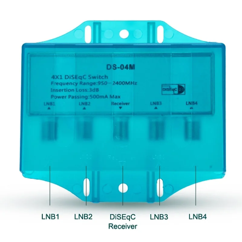 Diseqc-interruptor 4x1 resistente al agua, multiinterruptor Premium, LNB plano por satélite para receptor de TV, venta al por mayor, novedad