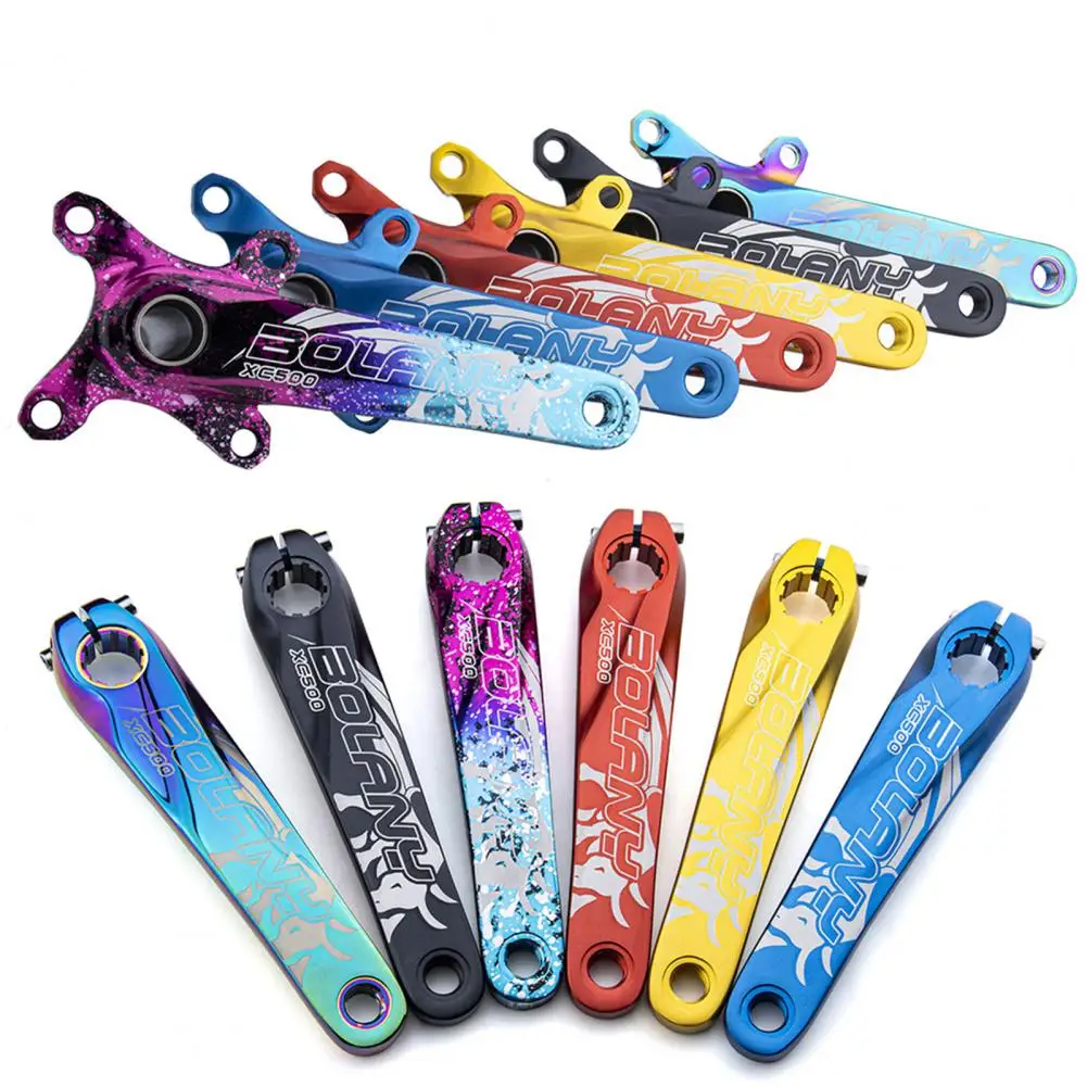 2Pcs Bolany Bicycle Crank Arm High Compatibility Vibrant Color Bike Accessories Fixed Gear Bike Connecting Rods for Bike