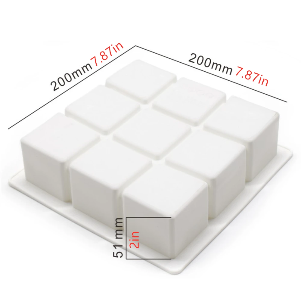 New Sudoku Shape Silicone Cake Decorating Mold For Baking Silicon Moldes Dessert Mousse Pastry Mould Bakeware Tools