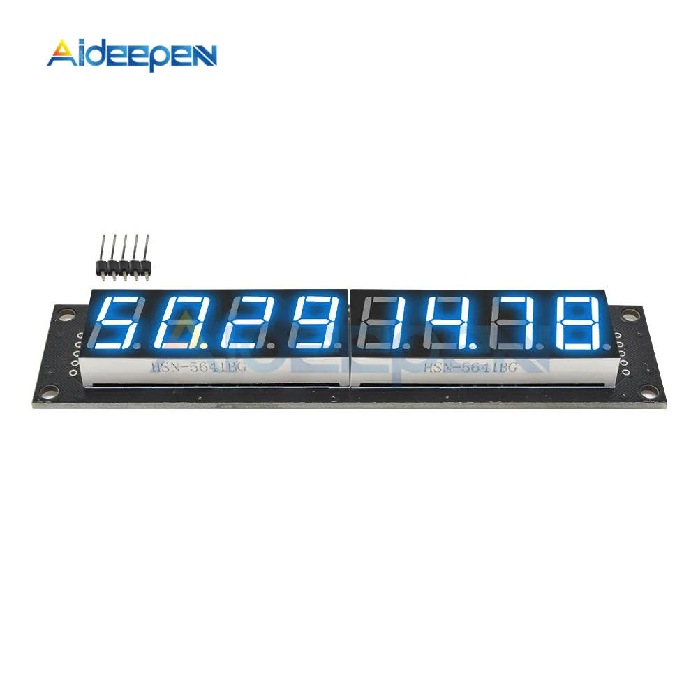 74HC595 Modul 8-stelliges LED 0,56" Anzeigerohr (dezimal) 7-Segment 74HC595 Digitales LED-Röhrenmodul Rot Blau Gelb Grün Weiß – Detail 6