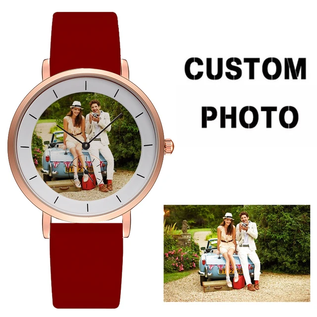 Quadrante orologio personalizzato rendi la tua foto sull orologio progettato orologio da polso foto quadranti piccoli funziona CL1047 AliExpress