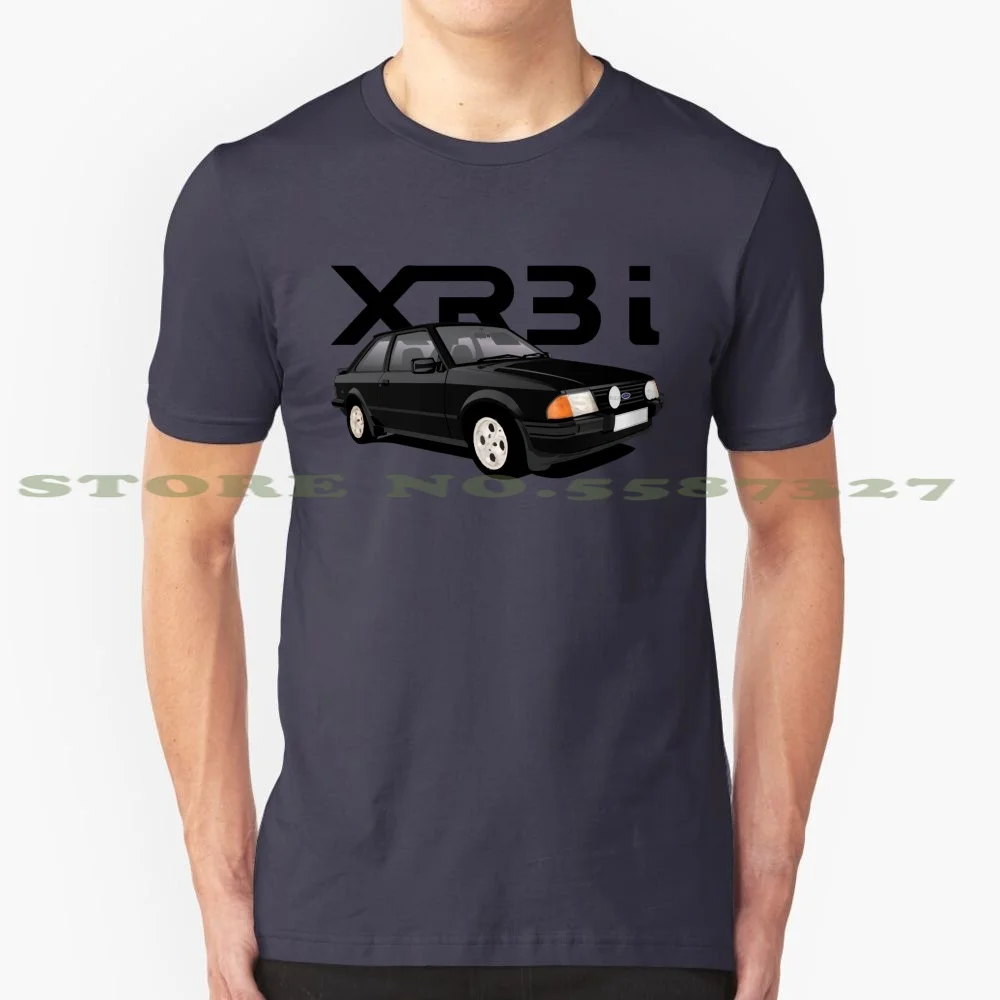 Escort Xr3 I , British Hothatch , Black 100% Pure Cotton T-Shirt Escort Xr3I British Automobile Hot Hatch Black Classic Cars