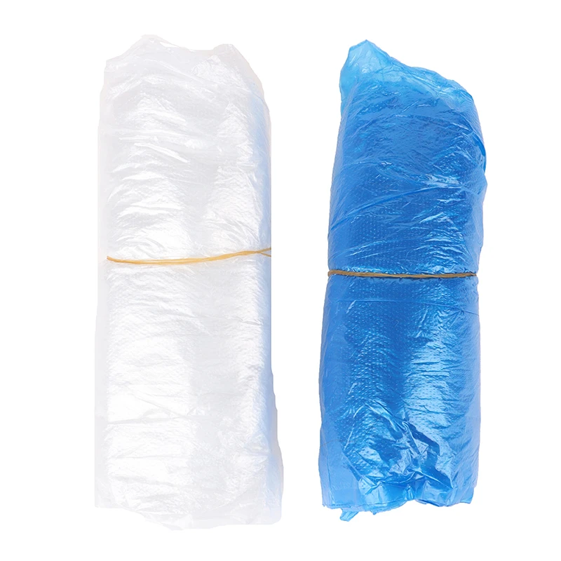 20ps ambiental descartável protetor pe mangas cobrir não tóxico elástico doméstico plástico durável braço de limpeza à prova dwaterproof água