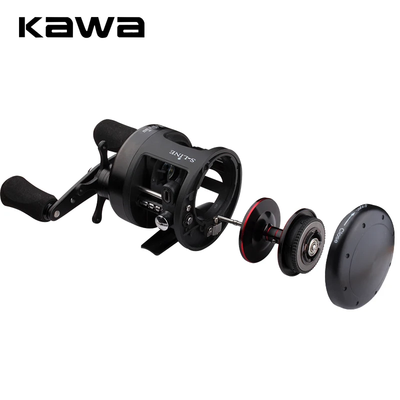 KAWA Carrete de Mar – 9+1 rodamientos, tambor fundido, 6kg arrastre