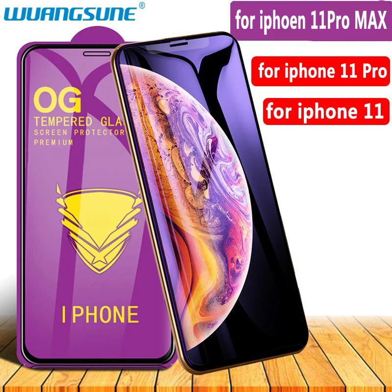 

Golden armor protective glass for iPhone 14 Plus 13 12 mini 11 Pro MAX Full Coverag Tempered glass X XS XR Screen Protector Film