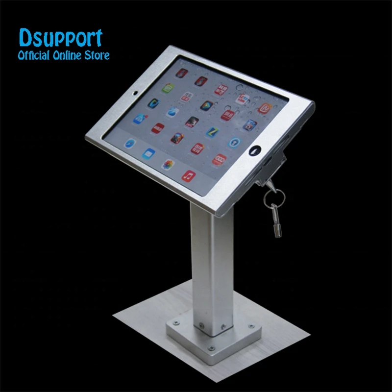 Suporte de parede para ipad mini 12345, braço de metal bloqueado para segurança e proteção de tablet