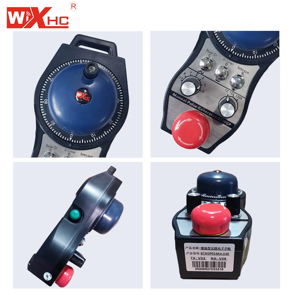 XHC Factory Sale Wireless Electronic CNC Laser Cutting Control Handwheel Manual Pulse Generator Mpg with Emergency Button Stwgp
