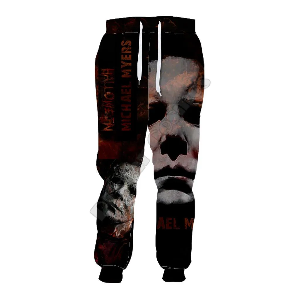 Plstar cosmos michael myers calças das mulheres dos homens novidade 3d impresso calças engraçadas completo hip hop moletom transporte da gota estilo-6