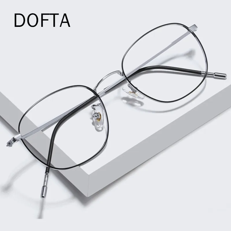 DOFTA Titanium Glasses Frame Women Retro Round Prescription Eyeglasses Vintage Myopia Optical Eyewear Eye Glasses for Men 5559