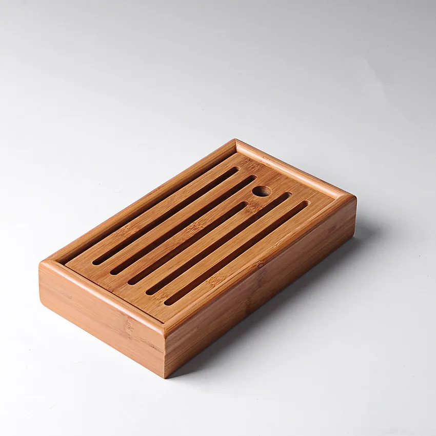 

[GRANDNESS] Slatted Box * Tea Serving Bamboo Tray 22*12*3.8cm Kung Fu Tea Portable Small Bamboo Tea Tray