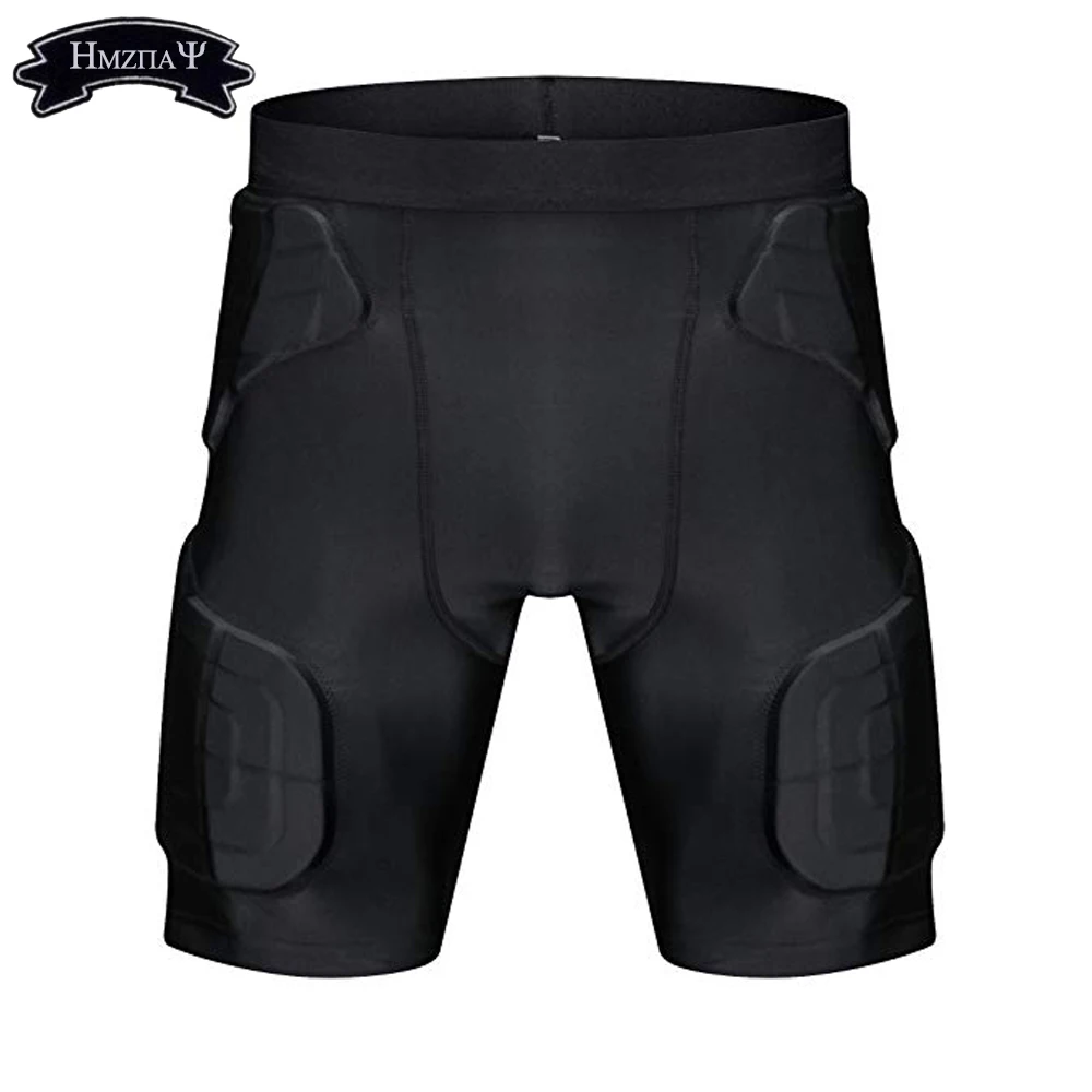 Mens Padded Compression Shorts Protection Undershort Best for Basketball,Football,Hockey,Cycling,Ice Skating and Contact Sports