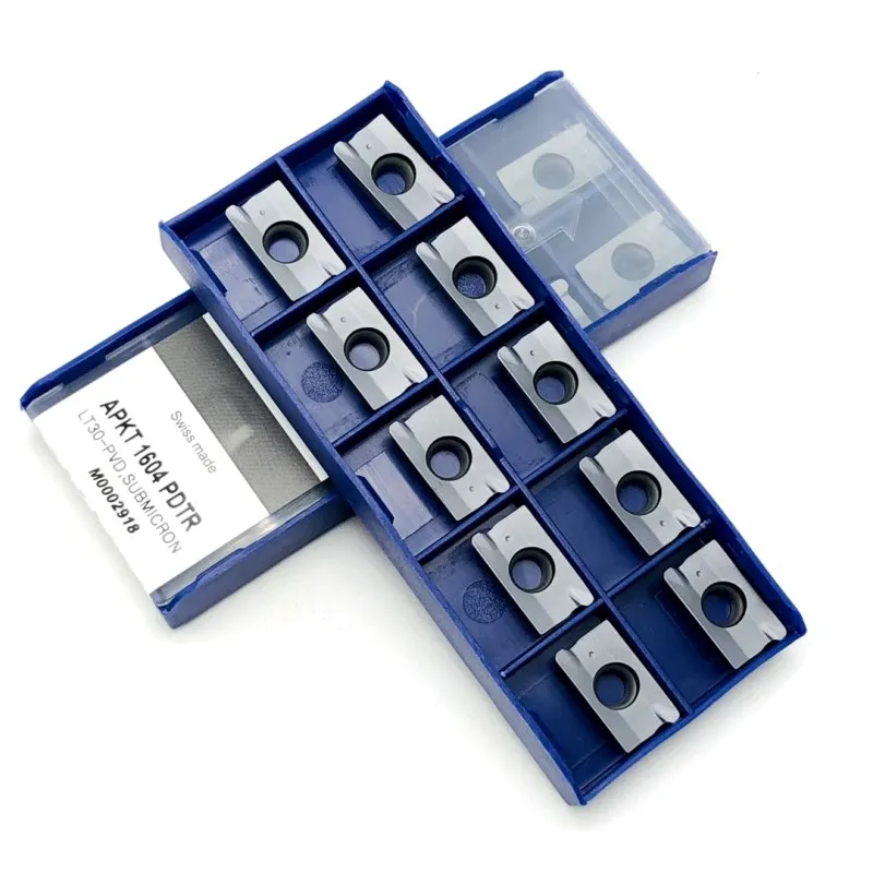 APKT1604 PDTR LT30 CNC inserto in metallo duro fresa PVD tornitura inserto in carburo di tungsteno tornio indicizzabile strumento apkt 1604