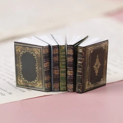 Hot！1:12 Dollhouse Miniature Classical Book Scene Model Accessories Toys