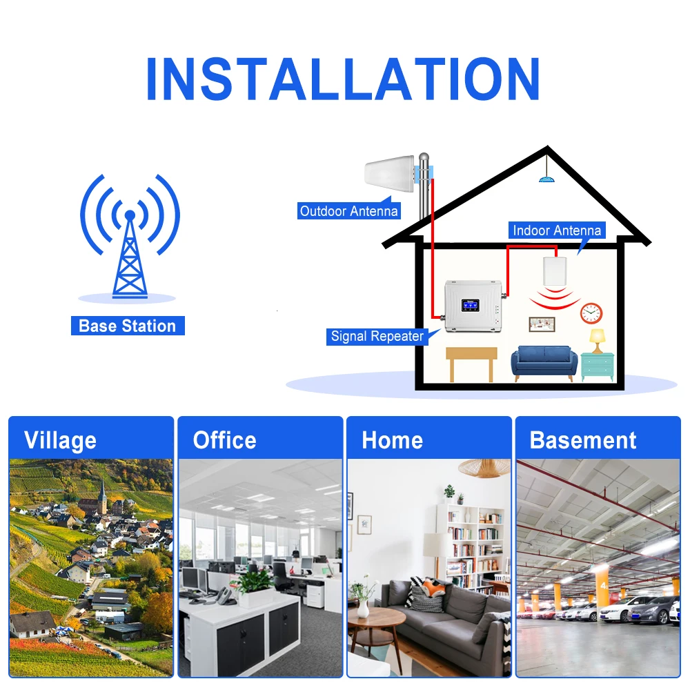 Imagem -04 - Lintratek-impulsionador de Sinal Celular para Celular Amplificador de Sinal Dcs Wcdma 2g 3g 4g Antena Lte Repetidor Gsm 900 1800 2100