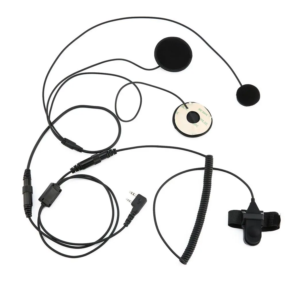 2 PIN Helmet Portable Motorcycle Race Contact Headset Earpiece for Kenwood Baofeng Sport Wired ONLENY Dynamic 50mw