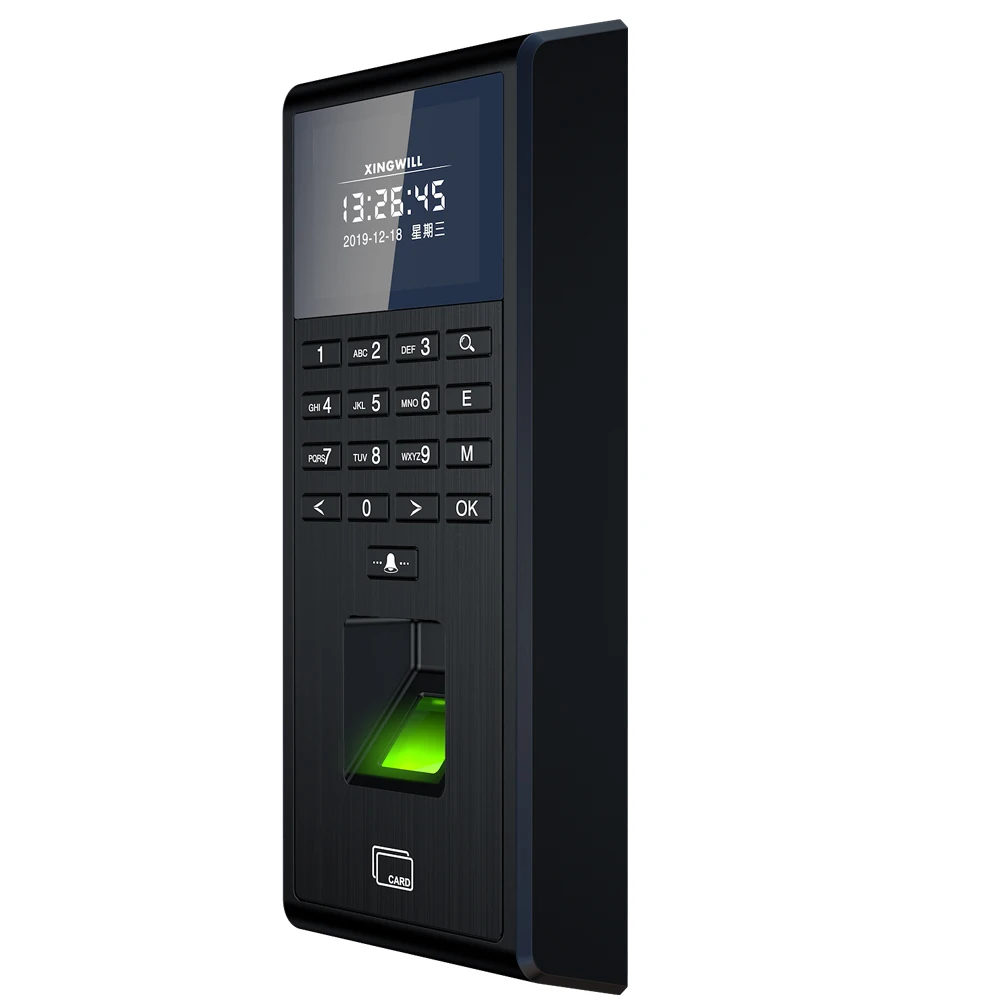 Biometric Fingerprint Employee Time Attendance Machine Access Control RFID Card 125KHZ Standalone Keypad TCP/IP or USB port