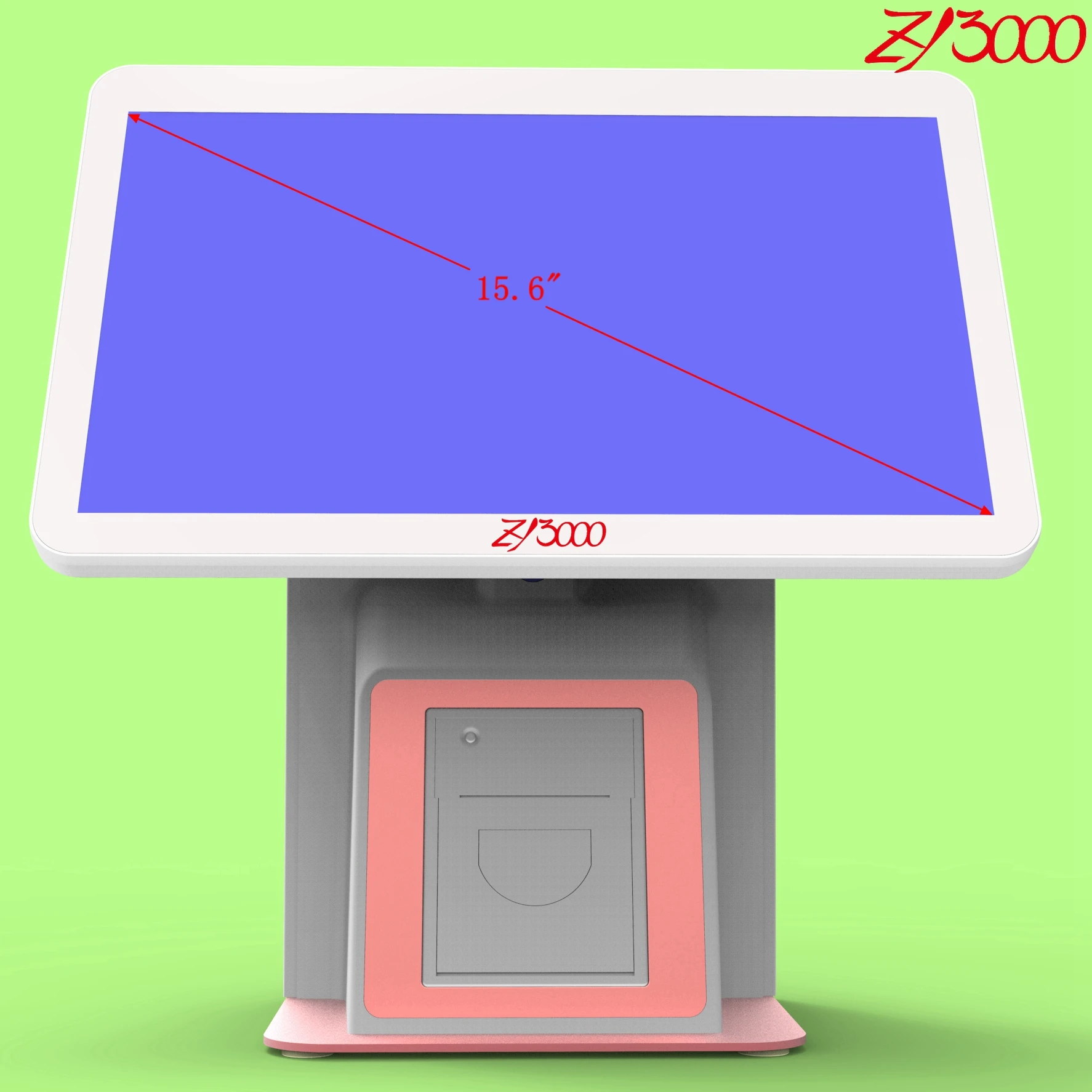 올인원 POS 시스템 내장 터치 스크린, 80 mm 프린터, C6, 15.6 인치 i5 CPU, 128G ssd, 8G 램, 신제품