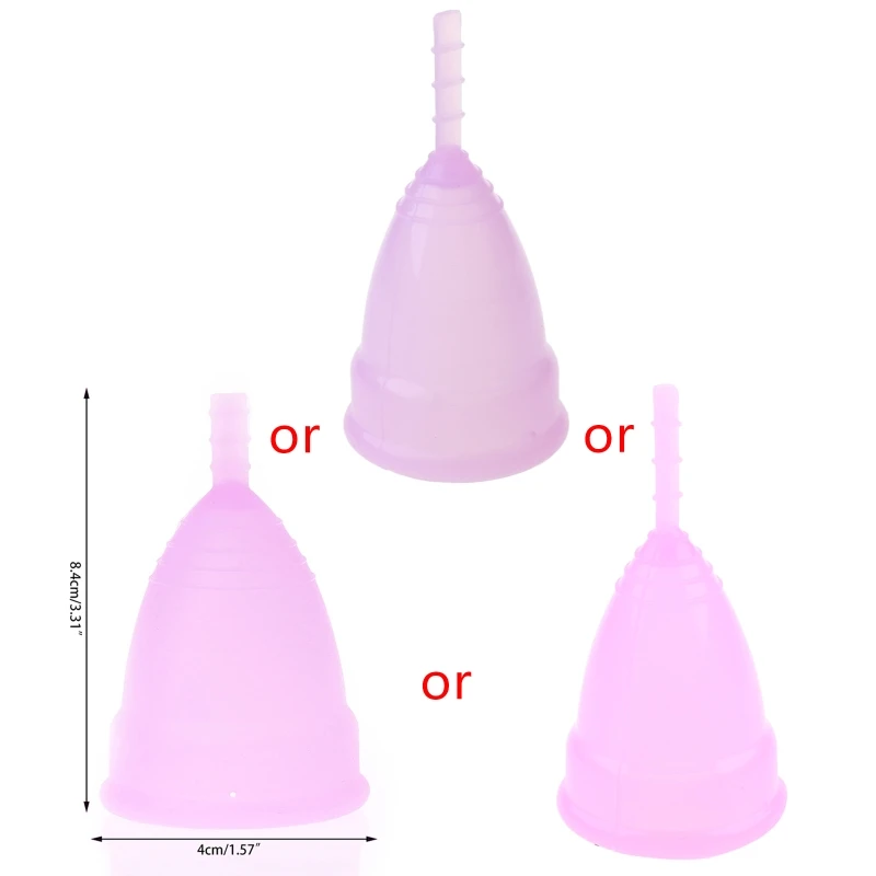 Soft Reusable Silicone Health Menstrual Period Cup For Women Size L/S New U2JD