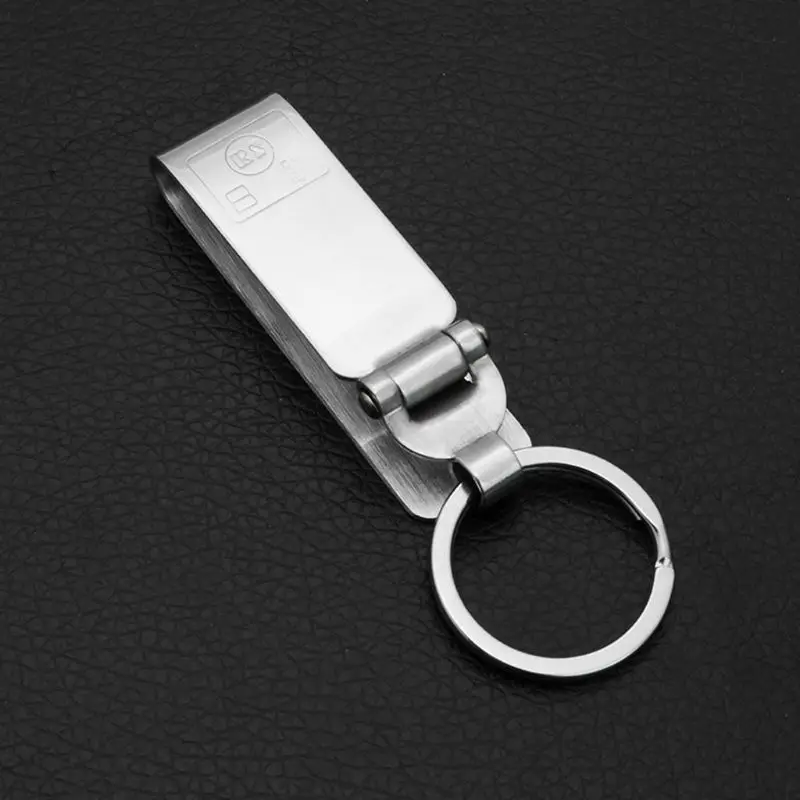 Anti-Lost Heavy Duty Stainless Steel Belt Key Holder Key-Clip Detachable Keyrings for Keys Belt Keychain Men Jewelry