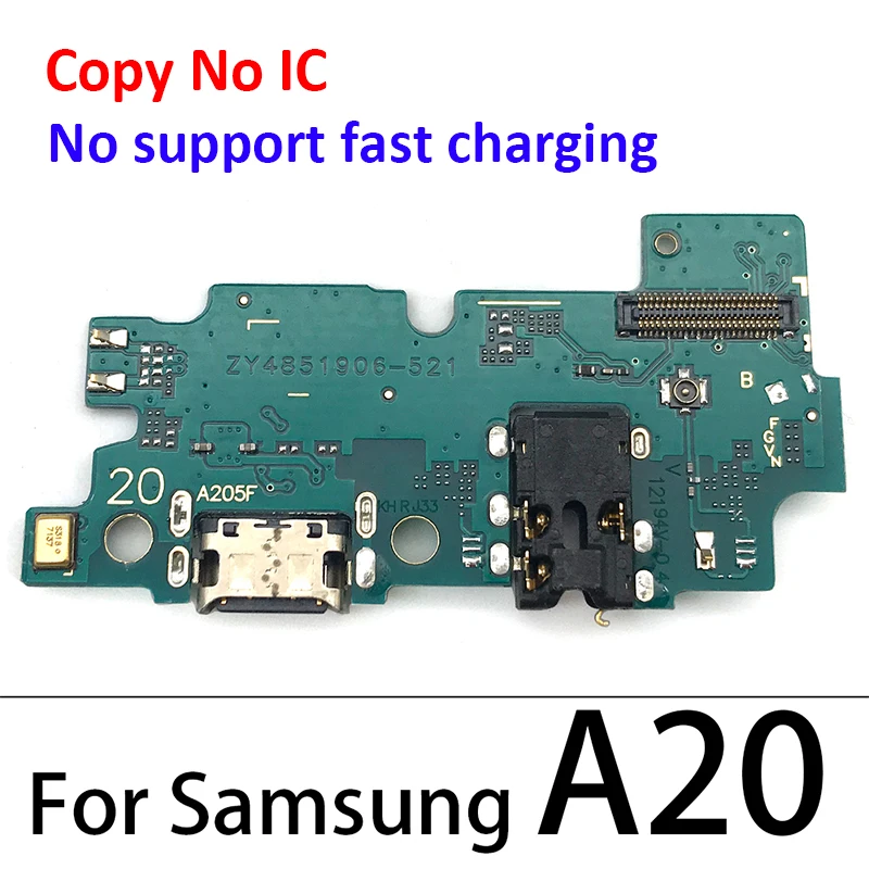 USB Charging Port Connector Dock Flex Cable With Microphone For Samsung A10 A20 A30 A40 A50 A10S A20S A30S A50S A21S A750F A02s