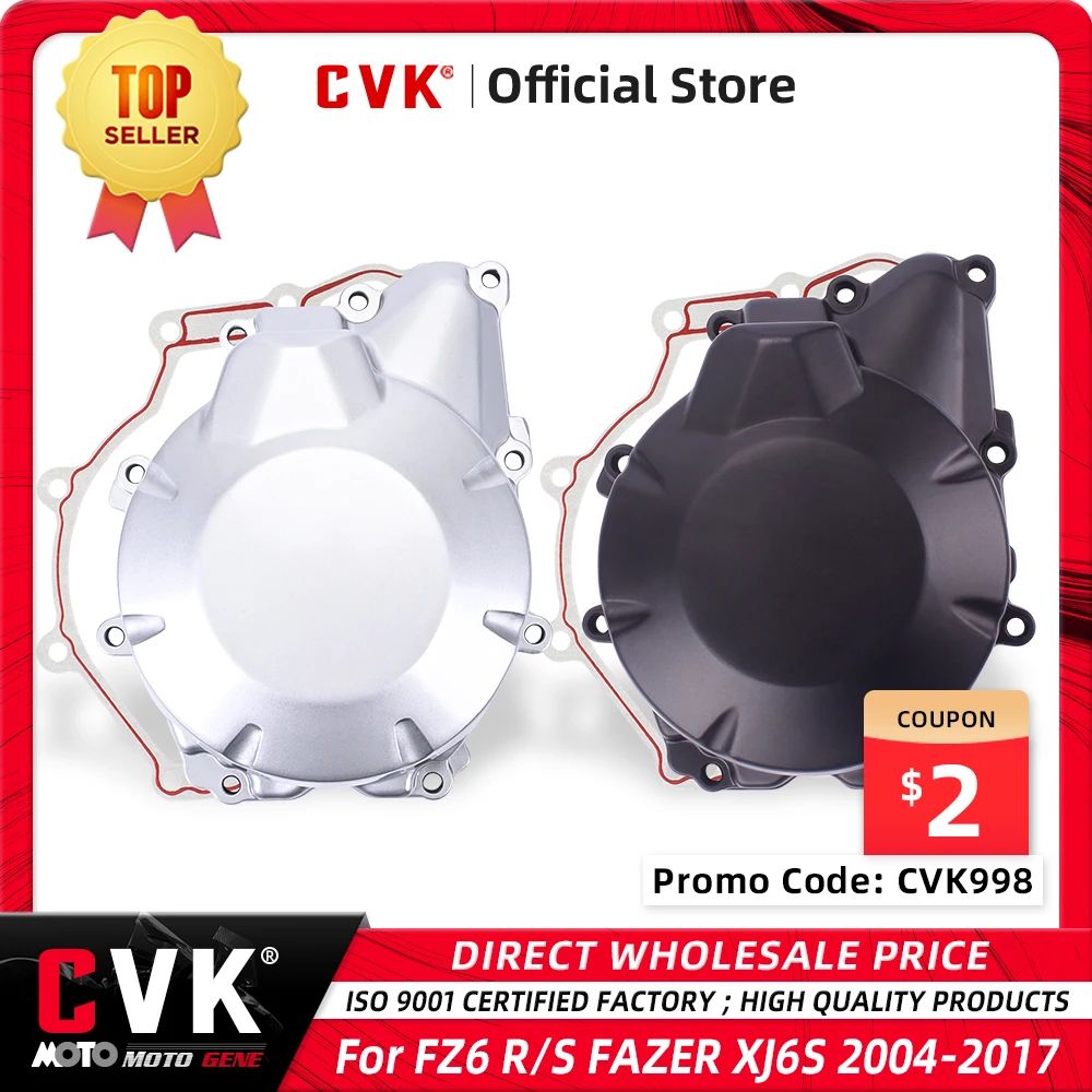 

CVK Engine Cover Motor Stator CrankCase Coil Side Shell Gasket For YAMAHA FZ6 FZ6S FZ6N FZ6R 2004 2005 2006 2007 2008 2009 2010