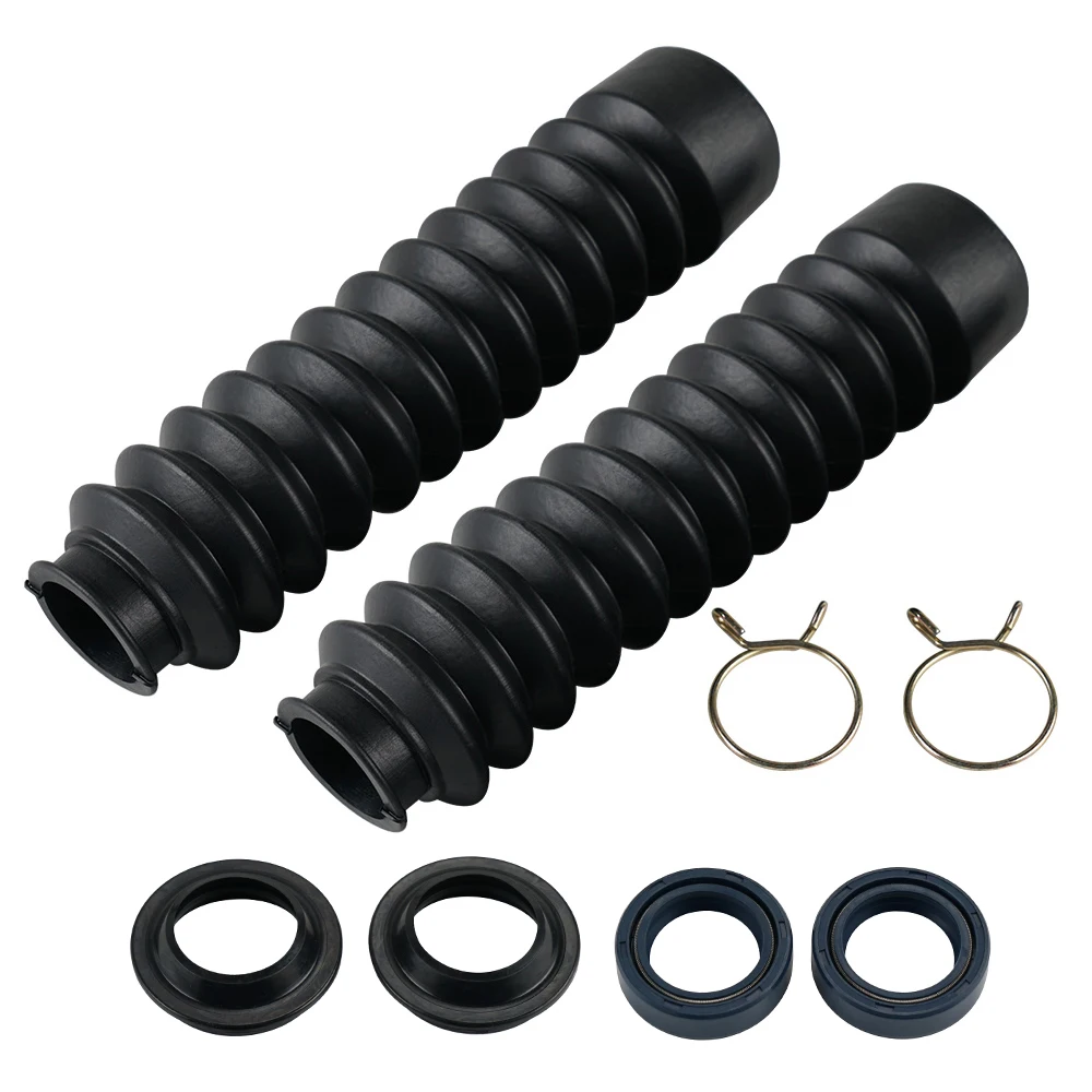 

Motorcycle Rubber Front Fork Covers Gaiters Boot & Front Fork Damper Oil Seal Dust Seals For Honda CRF XL XR 70 75 80 100 110 F