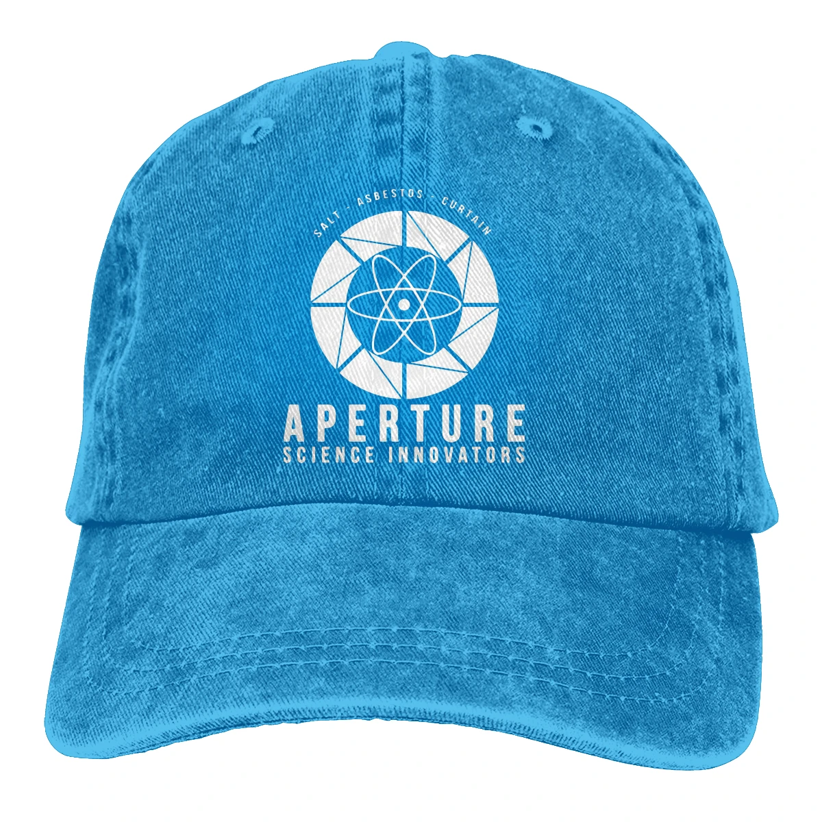 Aperture Science-Casquette de baseball à visière pour homme, chapeau pare-soleil, Portal Game Chell Atlas P-Body