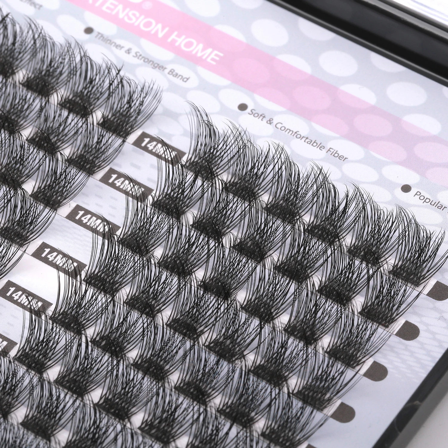 ETVITE Cluster Lashes 120 PCS C/D Curl Individual Lashes Segmented Lashes Clusters DIY Eyelash Extension 3D False Eyelashes