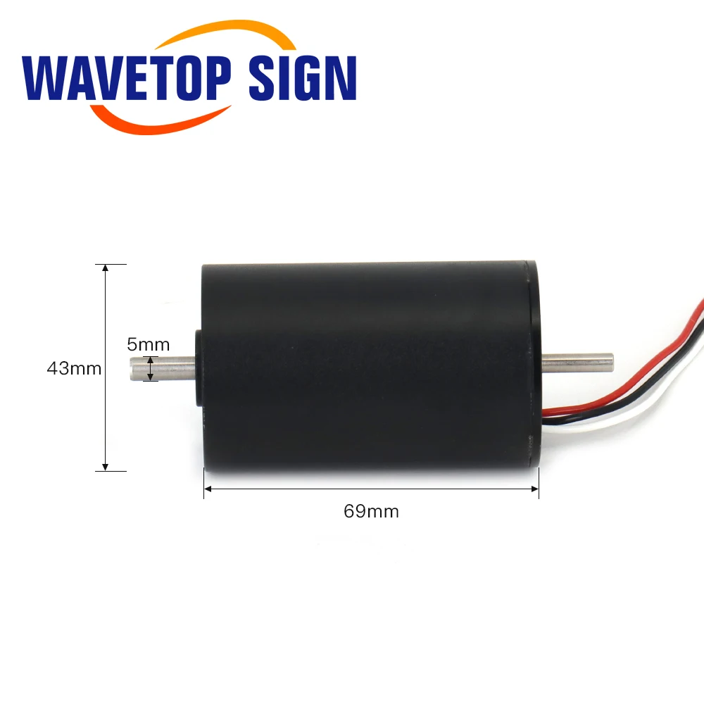 WaveTopSign Vibrating Knife DC Brushless Motor EC4230 120W 250W 16000rpm 24V Shaft Dia.5mm High Speed for Vibrating Knife