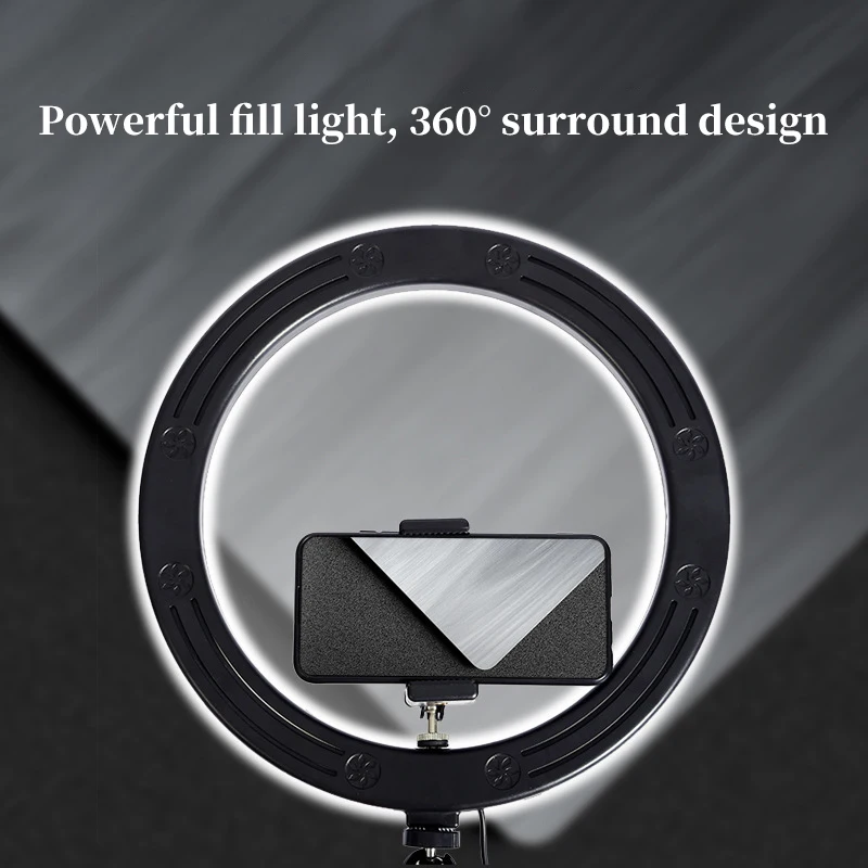 26CM Photography Lighting Fill Ring Light Lamp Phone Ringlight Tripod Stand Photo Led Selfie with Bluetooth