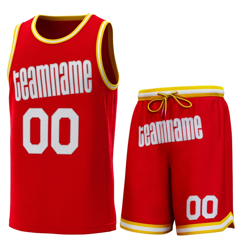 

Custom Basketball Sets Name/Numbers Full Sublimation Quick-dry Fashion Men/Boy Sportswear for Playing/Training Outdoors Party