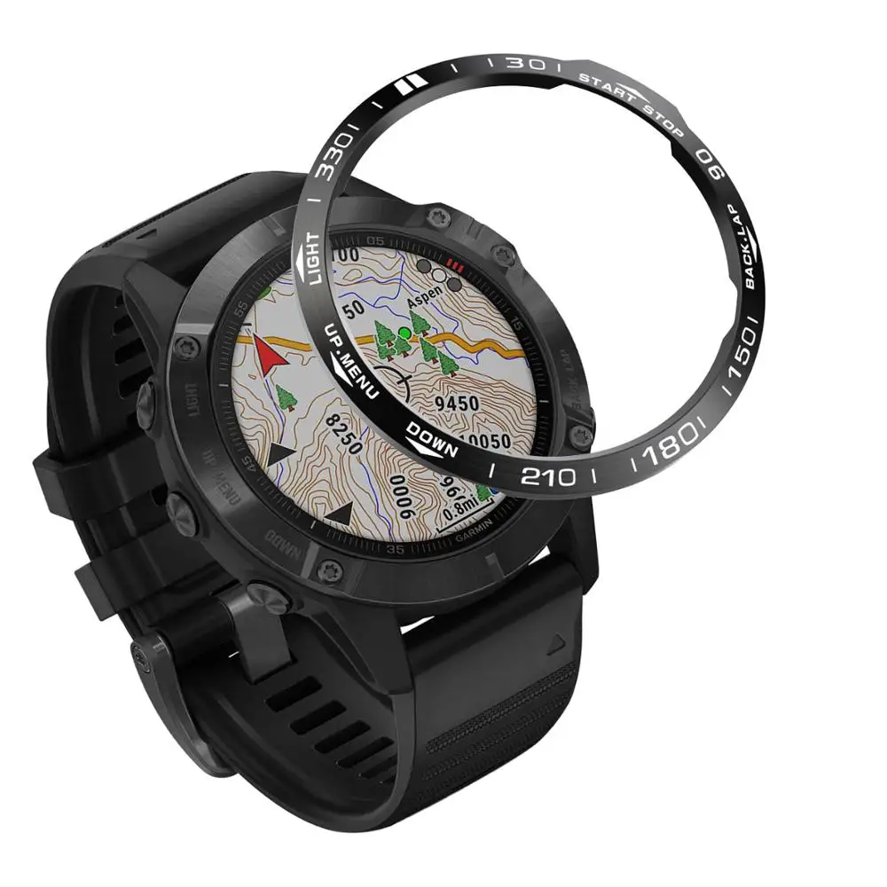 Bezel Rings Metal Case For Garmin Fenix 7 7X 6 6X Pro 5 5 Plus Bracelet Ring Cover Anti-scratch Protection Fenix 6 6X Sapphire