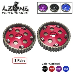 LZONE - (One Pair) Adjustable cam pulley Cam Gears Kit For Suzuki Swift GTI G13B (Blue,Red,Purple,Black) JR6543