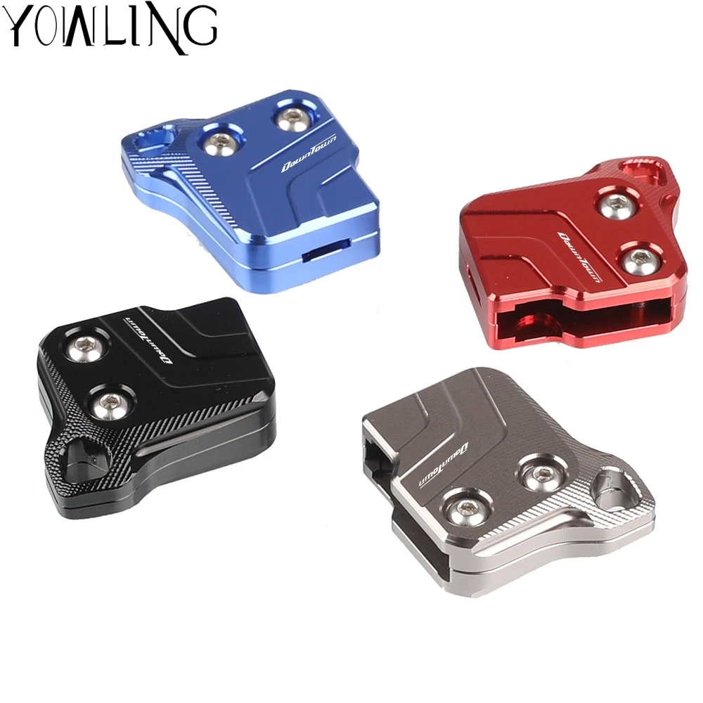 Motorcycle CNC Aluminum Key Cover Head Bag Cap decoration key head For KYMCO downtown 125 200 300 350 Key Cover Protection