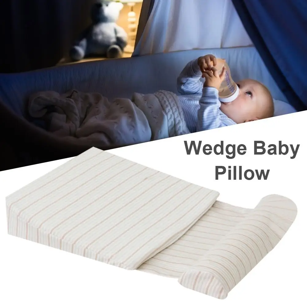 Baby Wedge Pillow Anti Baby Spit Milk Crib Cot Sleep Positioning Wedge Anti-Reflux Cushion Cotton Pad Mat