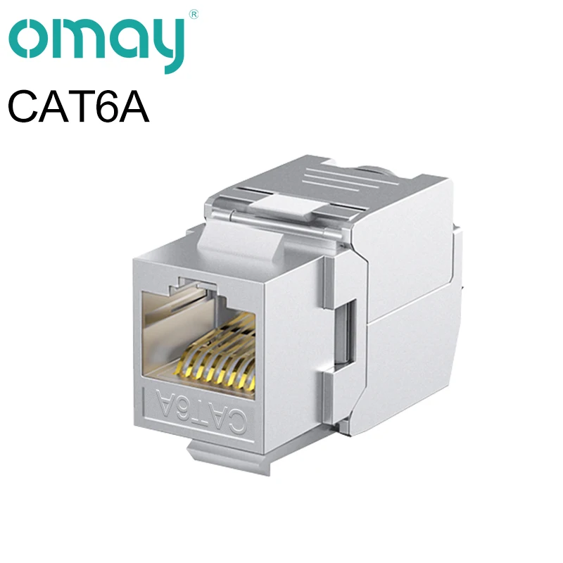 RJ45 Keystone Jack Module CAT8 Cat7 CAT6A Gereedschapsloze STP Afgeschermde Zelfsluitende CAT6 CAT5E Zinklegering Netwerk Koppeling Adapter