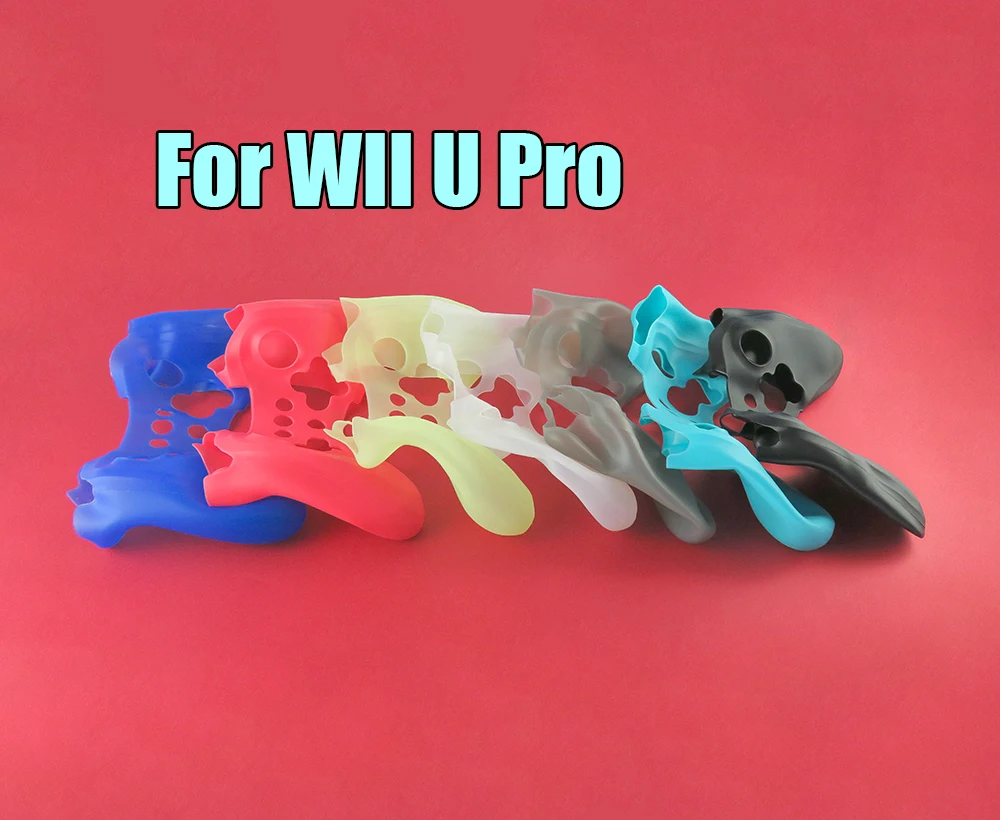 1PCS Full Body Protector Soft Silicone Skin Case Cover For Wii U Pro Controller Wireless Gamepad