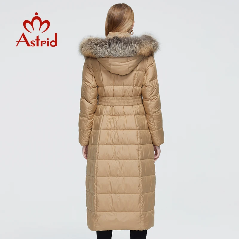 Astrid 2022 New Winter Women\'s coat women long warm parka fashion Jacket with raccoon fur hood large sizes female clothing 8716