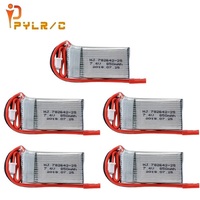 1/2/3/5/10pcs 7.4v 850mah lipo battery For WLtoys V912 V262 V353 BQ202 RC Drone Quadcopter Helicopter Spare Parts