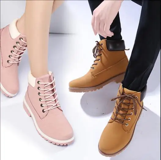 Female bare boots New Autumn Early Winter Shoes Women Flat Heel Boots Fashion Keep warm Women\'s Boots red pink Woman Ankle Botas