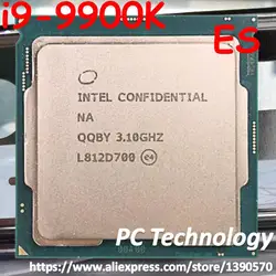 Intel Core i9-9900K Processor ES/QS CPU QQBY 8-cores 16-threads i9 9900K 3.1GHz 16MB 95W LGA1151 free shipping can overclock