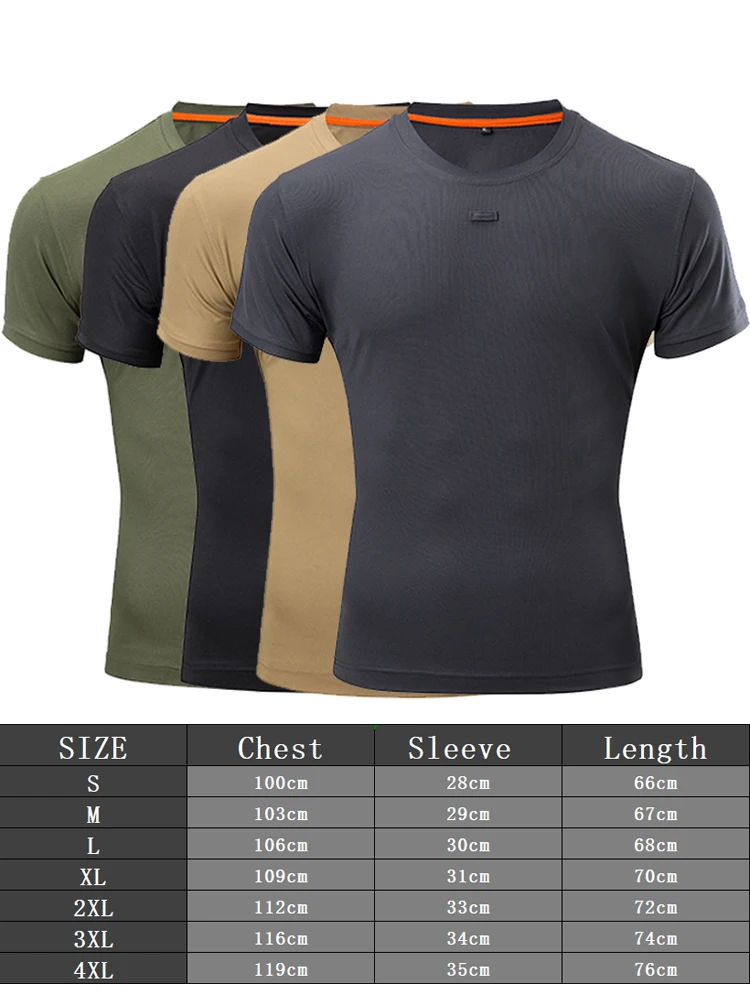 MEGE Men Tactical T Shirt  2 Pcs Army Military Short Sleeve Cool O-neck Quick-Dry gym T Shirts Male Casual Camiseta Hombre XXXXL