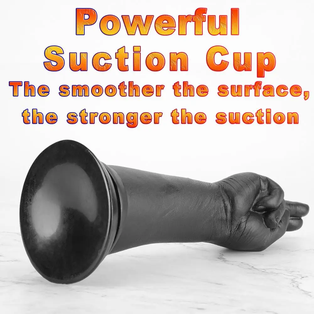 Anal Toys 35cm Fisting Dildo Anal Plug Suction Big Hand Anal Stuffed Butt Plug Large Penis Fist Masturbate Sex Toys Women Men