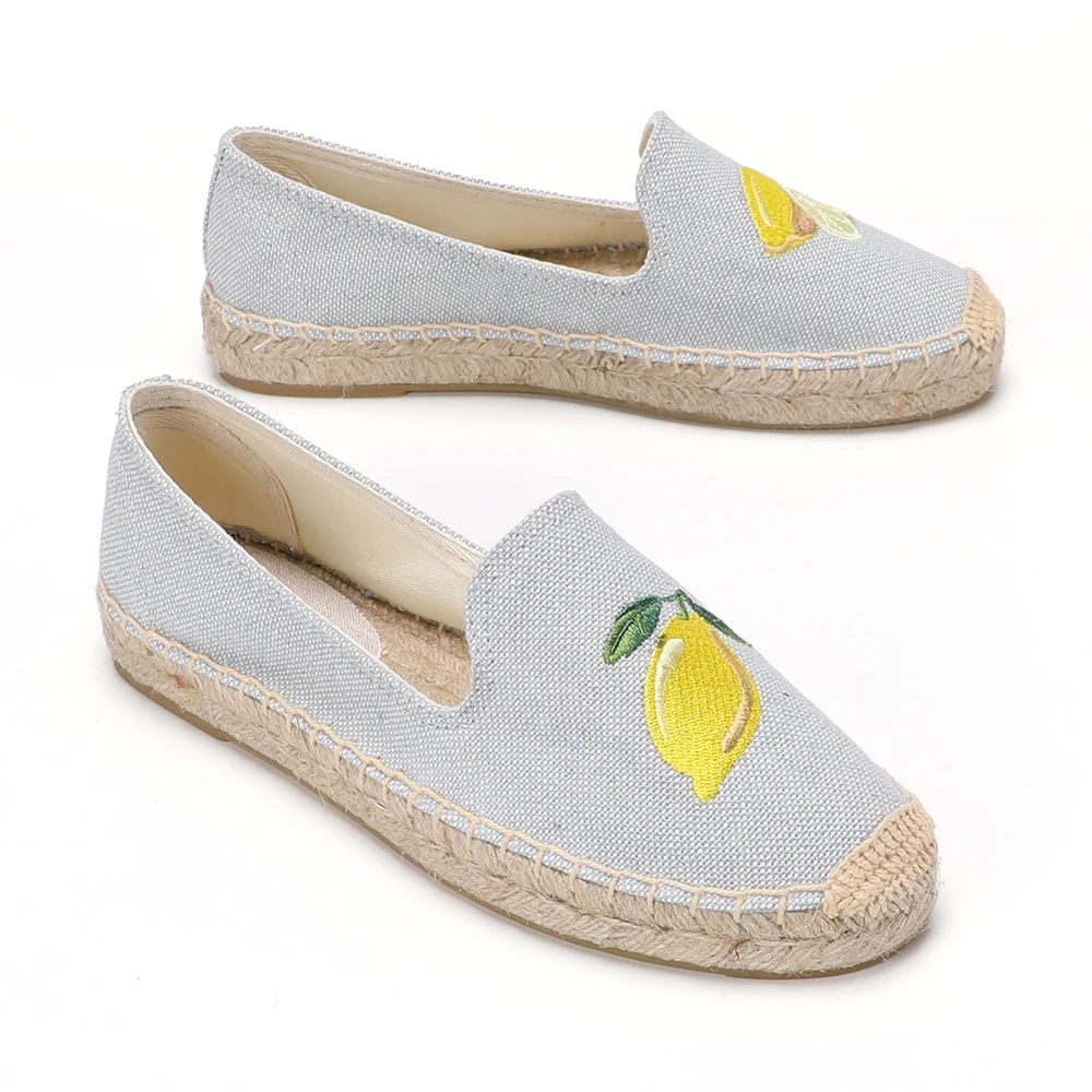 2021 New Zapatillas Mujer Casual Sapatos Tienda Soludos Shoes Flats Size Grey Sandals Platform Espadrilles For Flat Closed Toe