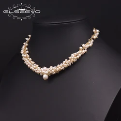Natural Freshwater Pearl Noble Charm Chokers Necklaces For Women Wedding Trendy Gift Designer Luxury Fine Jewelry GN0235