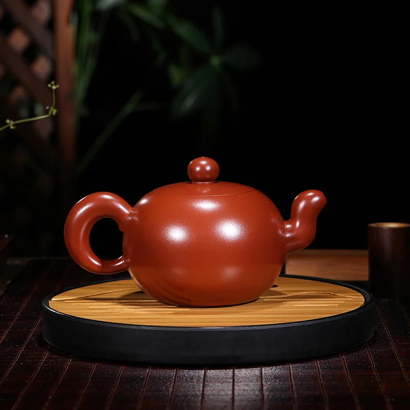 clay teapot Wang Chunquan handmade raw material Dahongpao one bead teapot household light goods kungfu tea set 350C