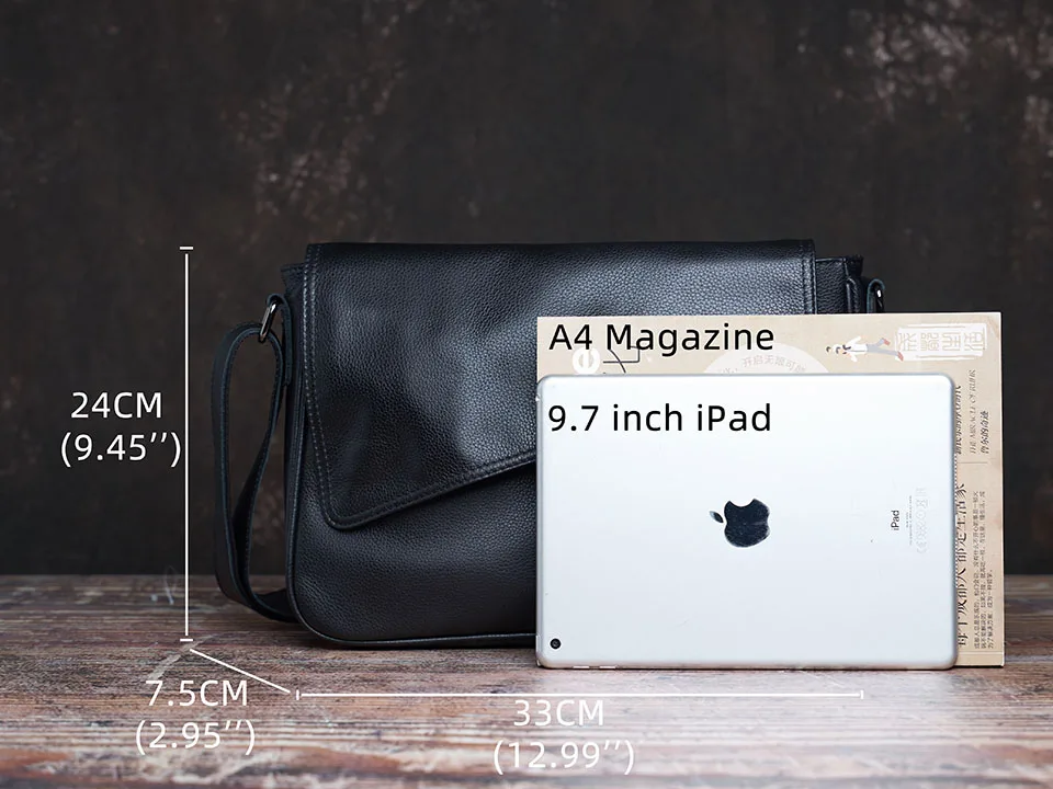 Casual Männer Umhängetasche Aus Echtem Leder Mode Schulter Tasche Hohe Qualität Leder Original Messenger Für 10,5 Zoll iPad NUPUGOO – Detail 2