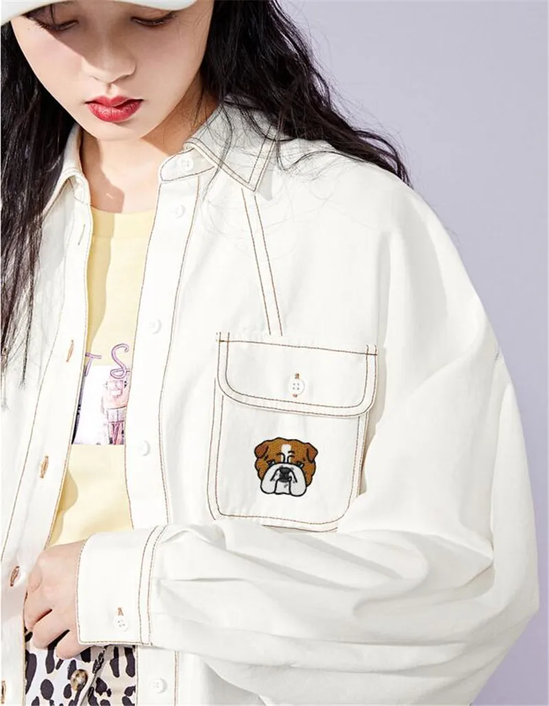 AHYONNIEX 1 Stück Hund Stickerei Reparatur Patches Tasche Jacke Jeans Cartoon Eisen Auf Patches für Kleidung Nette DIY Kleber Aufkleber – Detail 6
